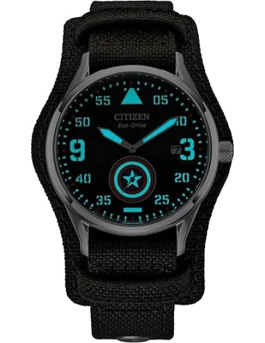 solar Citizen Marvel Captain America BV1140-00W 40 mm – WR50 m, correa Cordura®