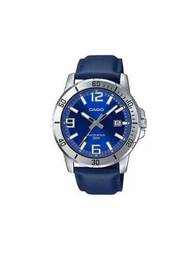 Reloj analogico caballero CASIO MTP-VD01L-2B correa de piel
