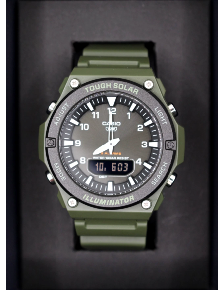 solar hombre Casio AQ-S820W-3BJF JDM 52,2 mm × 46,6 mm × 13,8 mm Hora Mundial