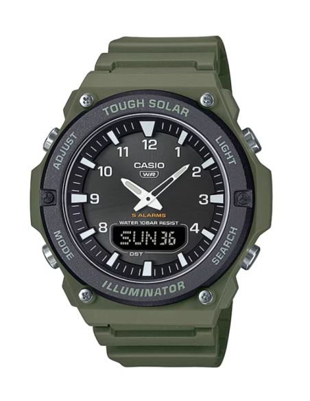 solar hombre Casio AQ-S820W-3BJF JDM 52,2 mm × 46,6 mm × 13,8 mm Hora Mundial