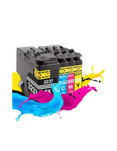 Tinta para Brother LC3237 HL-J6000 HL-J6100 MFC-J5945 MFC-J6945 MFC-J6947 COMPATIBLE NEGRO