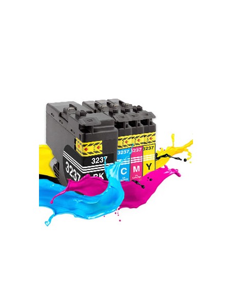 4 Tintas para Brother LC3237 HL-J6000 HL-J6100 MFC-J5945 MFC-J6945 MFC-J6947 COMPATIBLE