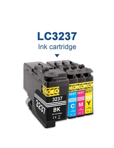 4 Tintas para Brother LC3237 HL-J6000 HL-J6100 MFC-J5945 MFC-J6945 MFC-J6947 COMPATIBLE