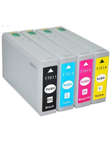 EPSON T7011 T7012 T7013 T7014 cartuchos tinta