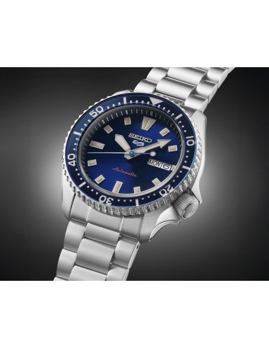 Reloj hombre automático Seiko 5 Sports SRPL83K1 42,5 mm – Hardlex, 100 m, correa de acero