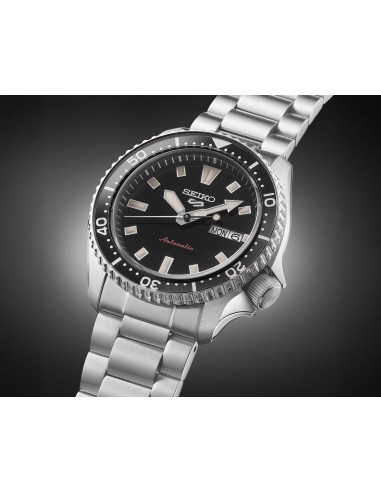Reloj hombre automático Seiko 5 Sports SRPL85K1 42,5 mm – Hardlex, 100 m, correa de acero