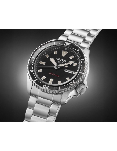 Reloj hombre automático Seiko 5 Sports SRPL85K1 42,5 mm – Hardlex, 100 m, correa de acero