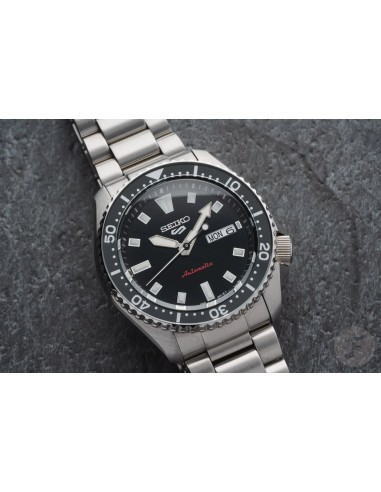 Reloj hombre automático Seiko 5 Sports SRPL85K1 42,5 mm – Hardlex, 100 m, correa de acero