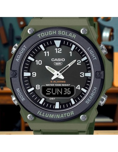solar hombre Casio AQ-S820W-3BJF JDM 52,2 mm × 46,6 mm × 13,8 mm Hora Mundial