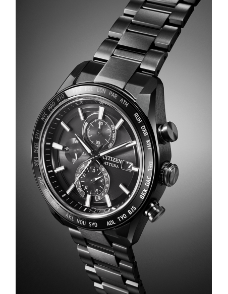 solar titanio radiocontrol Citizen Attesa ACT Line/Black Titanium  AT8294-59E JDM 42 mm – Zafiro, 100 m