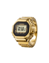 Reloj anillo unisex cuarzo Casio Ring Watch CRW-001G-9JR 19,5 mm – IP dorado, dual time