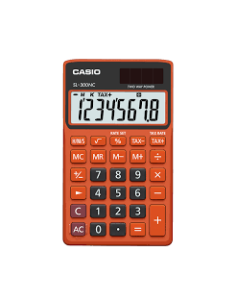 Calculadora escolar Casio SL-300NC-BRG funciona con pilas y solar