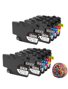 4 Tintas Compatible Brother LC-424 PACK 4 Cartuchos de Tinta LC424 para Brother DCP-J1200DW / DCP-J1200W