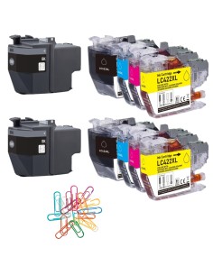 10 cartuchos de tinta compatibles Brother LC-422XL LC422XL  para Brother MFC-J5340DW, MFC-J5345DW, MFC-J5740DW, MFC-J6540DW, MFC