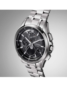 radio-control titanio solar  hombre Citizen Attesa Moon Phase BY1001-66E 41.5mm 100m 2