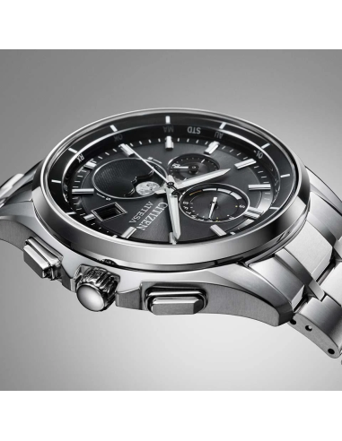 radio-control titanio solar  hombre Citizen Attesa Moon Phase BY1001-66E 41.5mm 100m