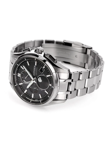 radio-control titanio solar  hombre Citizen Attesa Moon Phase BY1001-66E 41.5mm 100m