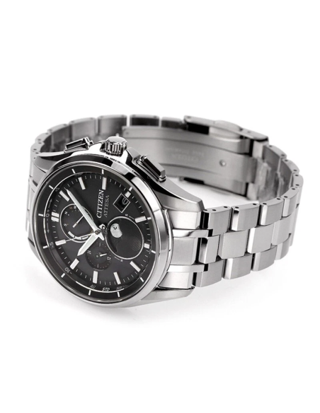 radio-control titanio solar  hombre Citizen Attesa Moon Phase BY1001-66E 41.5mm 100m