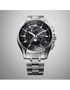 radio-control titanio solar  hombre Citizen Attesa Moon Phase BY1001-66E 41.5mm 100m