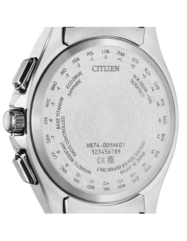 radio-control titanio solar  hombre Citizen Attesa Moon Phase BY1001-66E 41.5mm 100m