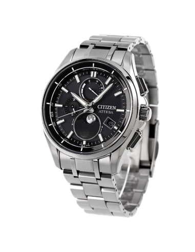 radio-control titanio solar  hombre Citizen Attesa Moon Phase BY1001-66E 41.5mm 100m