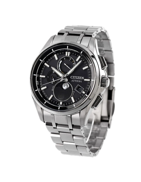 radio-control titanio solar  hombre Citizen Attesa Moon Phase BY1001-66E 41.5mm 100m