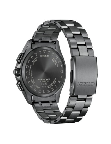 reloj radio-control solar Titanio Citizen Attesa Moon Phase BY1006-62E DLC (Diamond-Like Carbon) 41.5mm