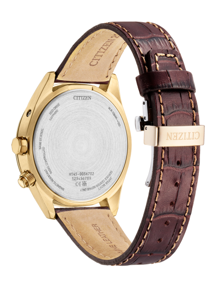 Citizen Eco-Drive CB0273-11H | Reloj Hombre Radio-Controlado | Acero Oro Rosa y Correa de Piel | Cristal Zafiro