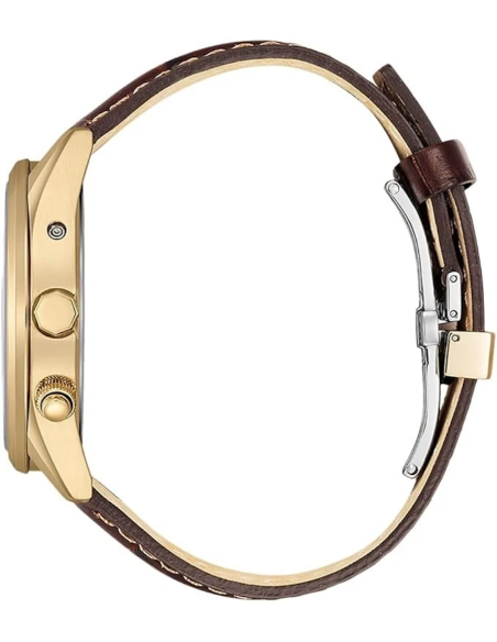 Citizen Eco-Drive CB0273-11H | Reloj Hombre Radio-Controlado | Acero Oro Rosa y Correa de Piel | Cristal Zafiro