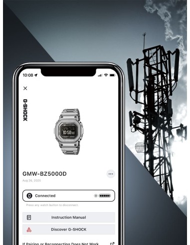 solar Bluetooth radio-control hombre Casio G-Shock Full Metal GMW-BZ5000D-1JF JDM Pantalla MIP Diseño IA