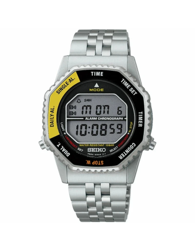 reloj digital cuarzo Seiko Selection Rotary Switch SBJG017 | The "Rotocall" Reissue | 100m WR 37x43.5mm
