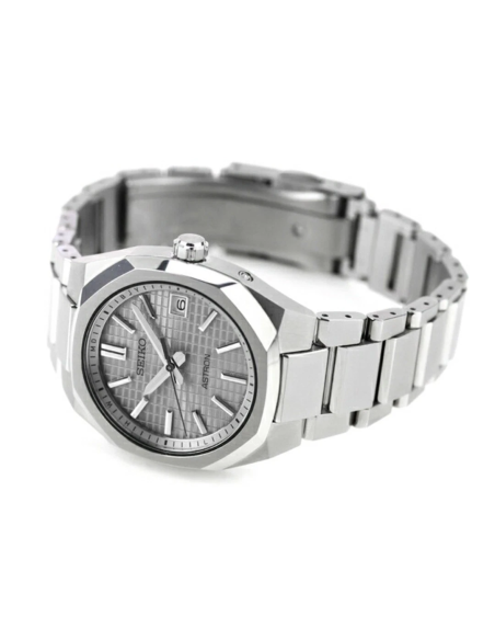 solar radio-control titanio hombre Seiko Astron Nexter SBXY099 36mm JDM  | Compact Series | Silver-Grey