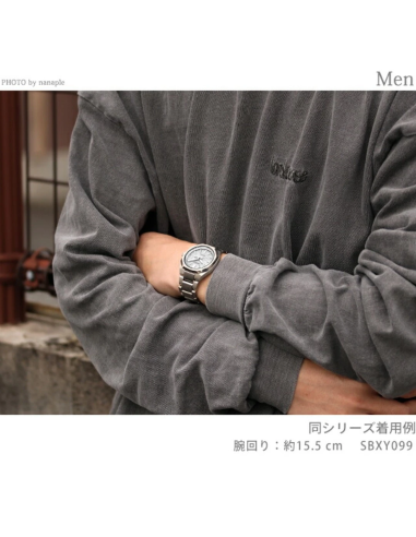 solar radio-control titanio hombre Seiko Astron Nexter SBXY099 36mm JDM  | Compact Series | Silver-Grey