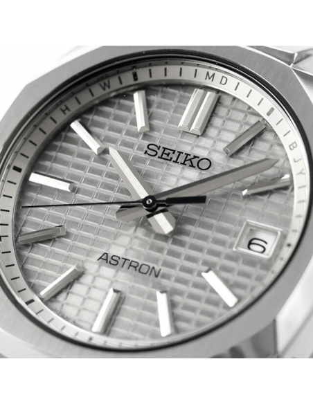 solar radio-control titanio hombre Seiko Astron Nexter SBXY099 36mm JDM  | Compact Series | Silver-Grey