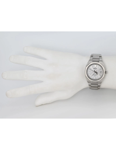 solar radio-control titanio hombre Seiko Astron Nexter SBXY099 36mm JDM  | Compact Series | Silver-Grey