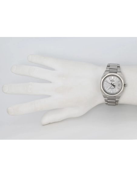 solar radio-control titanio hombre Seiko Astron Nexter SBXY099 36mm JDM  | Compact Series | Silver-Grey