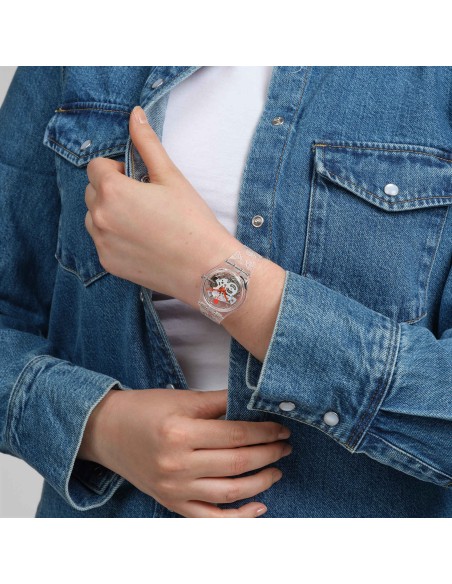 reloj unisex Swatch GIRLS DONT CRY BY VERDY so28z129  34mm cuarzo