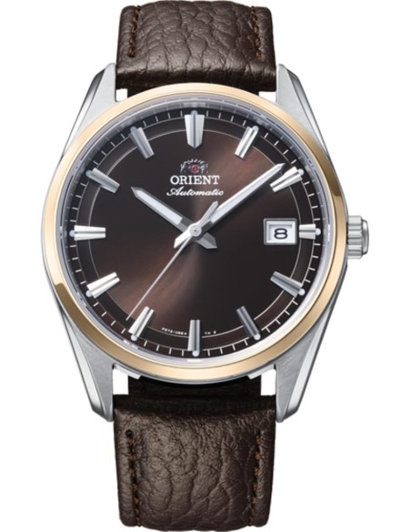 automático hombre Orient Stretto Date RA-AC0R03Y Chocolate / Rose Gold  38,5mm 50m WR cristal de zafiro