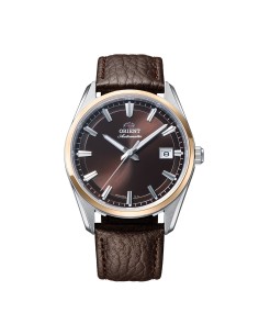 automático hombre Orient Stretto Date RA-AC0R03Y Chocolate / Rose Gold  38,5mm 50m WR cristal de zafiro 2