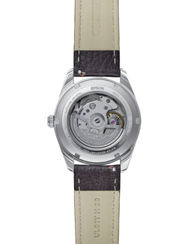 automático hombre Orient Stretto Date RA-AC0R03Y Chocolate / Rose Gold  38,5mm 50m WR cristal de zafiro