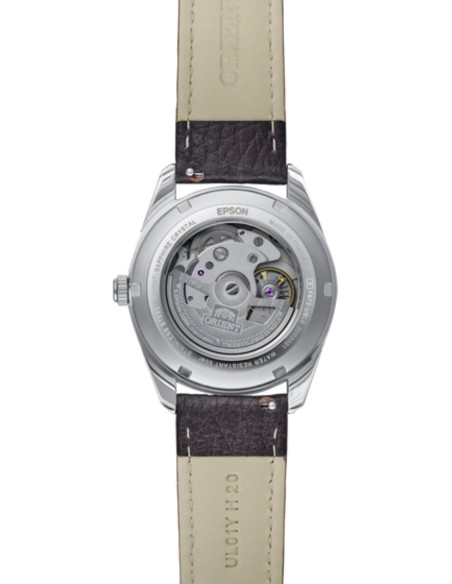 automático hombre Orient Stretto Date RA-AC0R03Y Chocolate / Rose Gold  38,5mm 50m WR cristal de zafiro