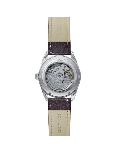 automático hombre Orient Stretto Date RA-AC0R03Y Chocolate / Rose Gold  38,5mm 50m WR cristal de zafiro