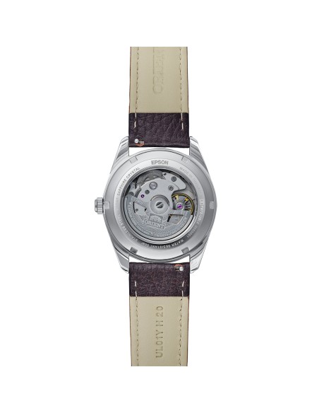 automático hombre Orient Stretto Date RA-AC0R03Y Chocolate / Rose Gold  38,5mm 50m WR cristal de zafiro