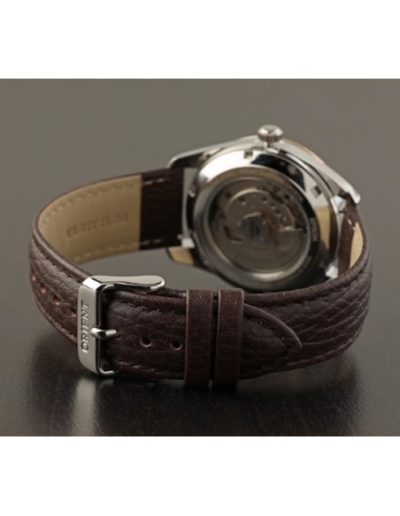 automático hombre Orient Stretto Date RA-AC0R03Y Chocolate / Rose Gold  38,5mm 50m WR cristal de zafiro