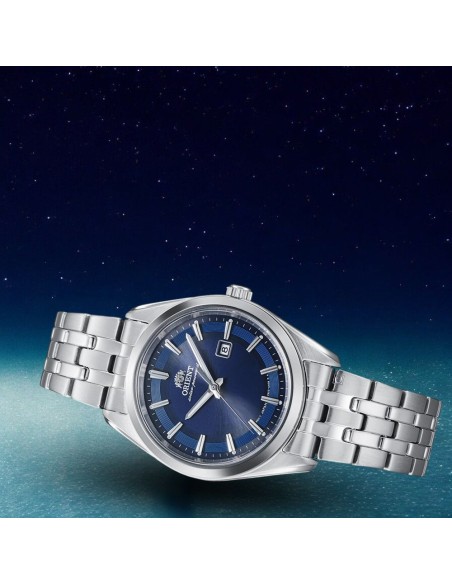 solar mujer Orient Contemporary RA-WG0602L Navy Blue 32,1mm cristal de zafiro