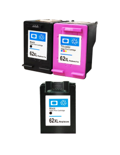 2 tintas HP 62XL  OfficeJet 5740 5745 8000 8045 ALTA CAPACIDAD