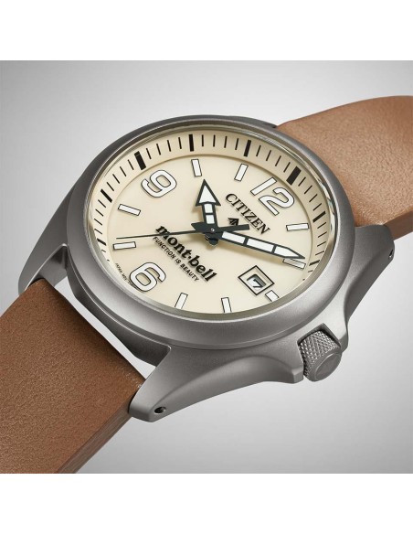 solar Citizen Promaster Land x Mont-Bell BN0247-10A Beige Arena JDM 40.8mm – Edición Limitada "Sand" Super Titanium