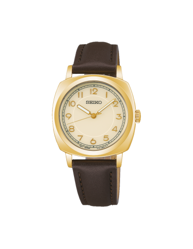 Reloj mujer Seiko Selection Solar The Steady Gold  STPX104  JDM 30,2mm  Dorado,