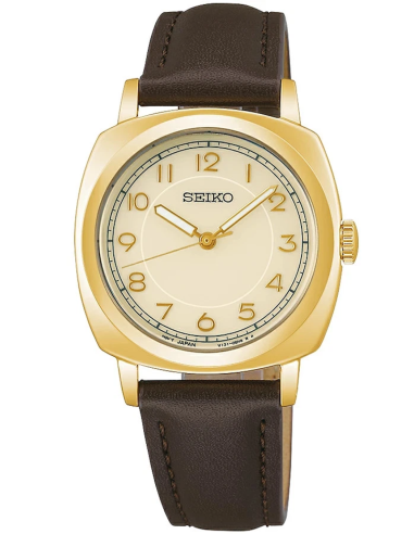 Reloj mujer Seiko Selection Solar The Steady Gold  STPX104  JDM 30,2mm  Dorado,