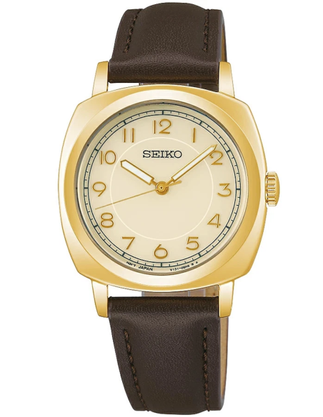 Reloj mujer Seiko Selection Solar The Steady Gold  STPX104  JDM 30,2mm  Dorado,